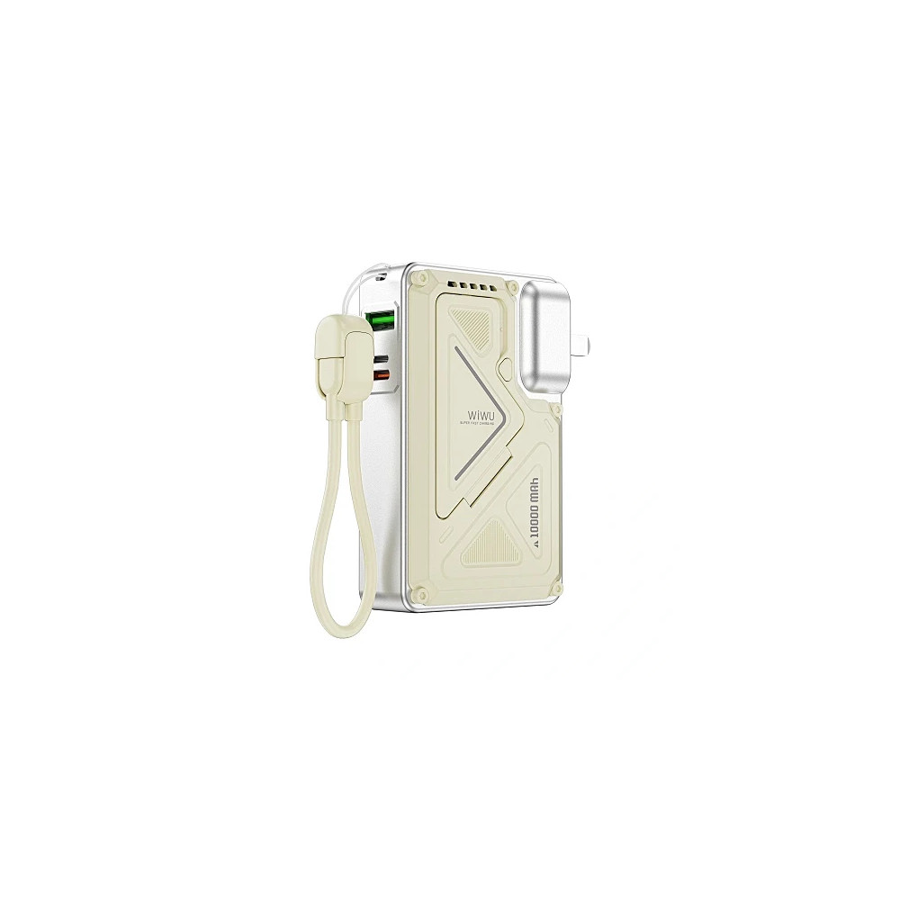 WIWU Power Bank 10000 mAh com tomada Wi-P057 Branco