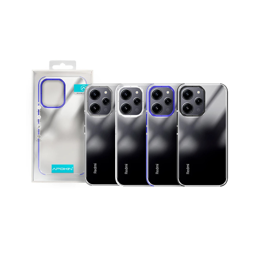 Capa Apokin reforçado Xiaomi Redmi 12 4G/5G - Cinzento