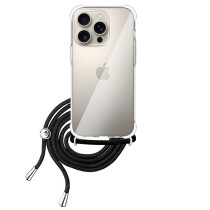Capa Gel transparente Anti-ouro com Cordon - iPhone 16 Pro