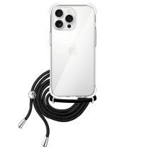 Capa Gel transparente Anti-ouro com Cordon - iPhone 16 Pro Max