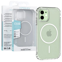 Capa Apokin transparente MagSafe Basic para iPhone 12/12 Pro