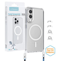 Capa 2em1 ClearStrap Com Magsafe Transparente para Samsung S25 Edge