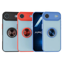 Capa de Gel para iPhone 17 com suporte magnético Smoked - Preto