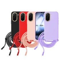 Capa macia com Cordão Xiaomi Redmi A5 - Rosa