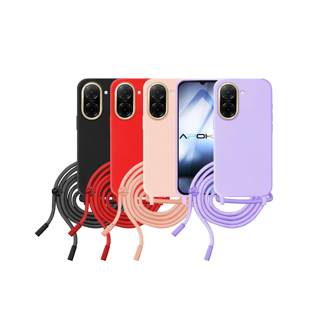 Capa macia com Cordão Xiaomi Redmi A5 - Preto