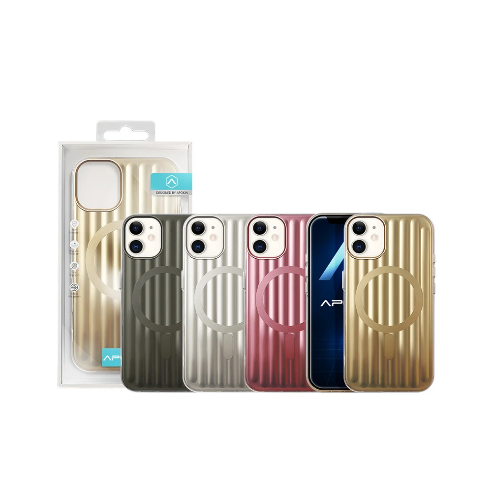 Capa Mate Metalizada com Magsafe para iPhone 11 - Rosa