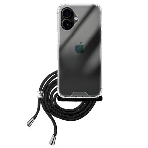 Capa Gel transparente Anti-golpe com Cordão - iPhone 17