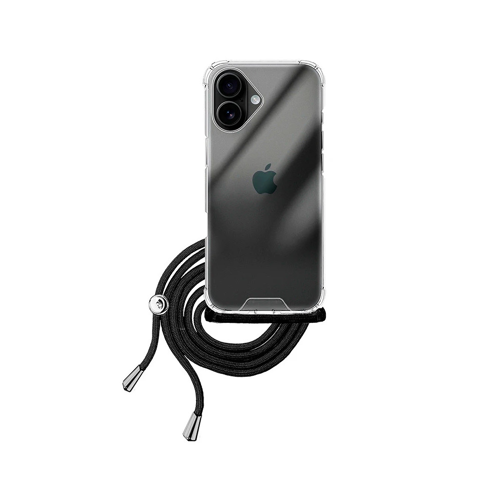 Capa Gel transparente Anti-golpe com Cordão - iPhone 17