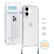 Capa 2em1 ClearStrap Transparente para iPhone 17