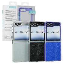 Capa Purpurina Apokin Samsung Z Flip 7 - Preto