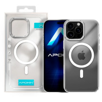 Capa Puro Diamante Acrílica com Magsafe para iPhone 15 Pro Max