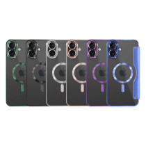 Capa Mocome de Tapa Cromado com Magsafe para iPhone 17 - Preto