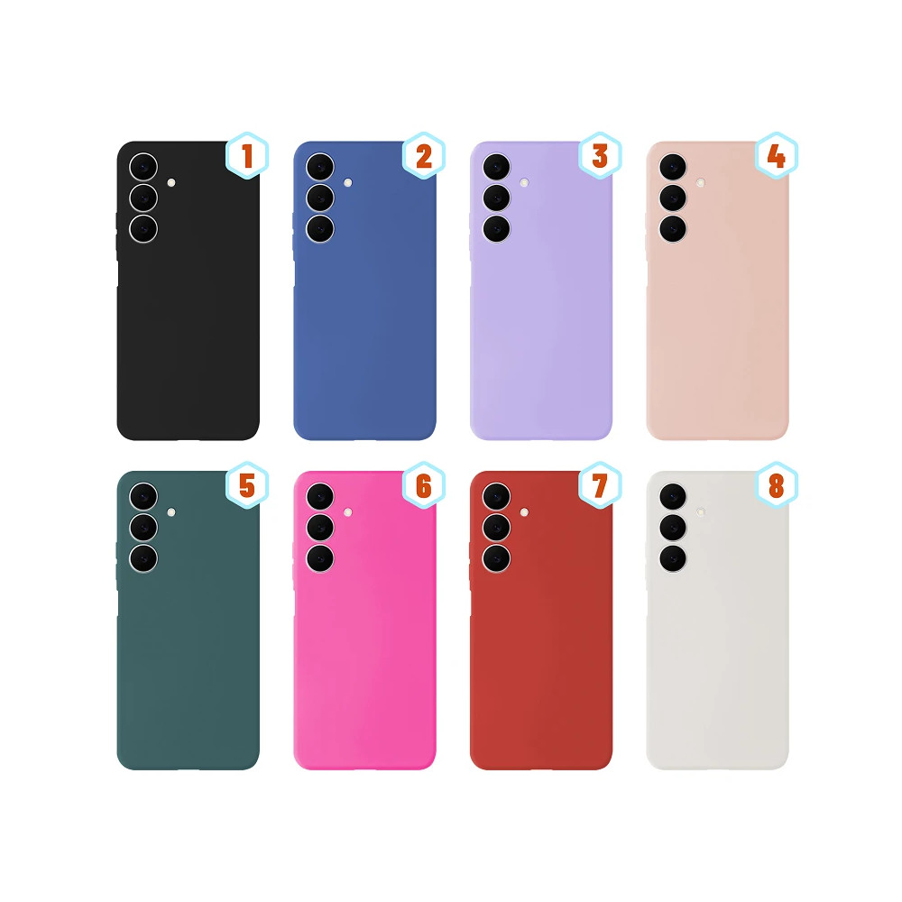 Capa de Silicone Líquido com Efeito Pele para Samsung Galaxy S25 FE disponível em - Verde.