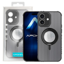 Capa Metalizada com Anel e Suporte para Iphone 17