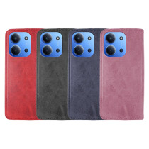 Capa Tapa com Porta-cartões Xiaomi Redmi 15C 173 4G Polipele - Vermelho