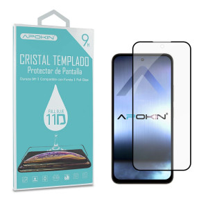 Vidro temperado Full Glue 11D Premium Xiaomi Redmi 15 4G/5G Protetor de Ecrã Curvo Preto