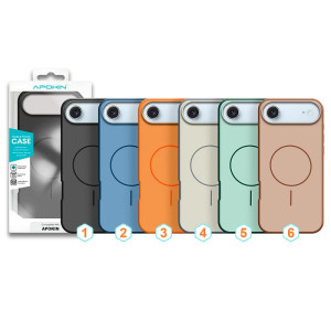 Capa de Silicone Bicolor com Magsafe para iPhone 17 Air - Cinzento