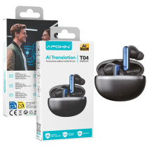 Fones de ouvido TWS Bluetooth 5.4 com Tradução Inteligente | Apokin T04-14193