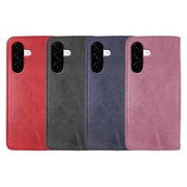 Capa Tapa com Porta-cartões Samsung A36/A56 em Polipele - Cinzento