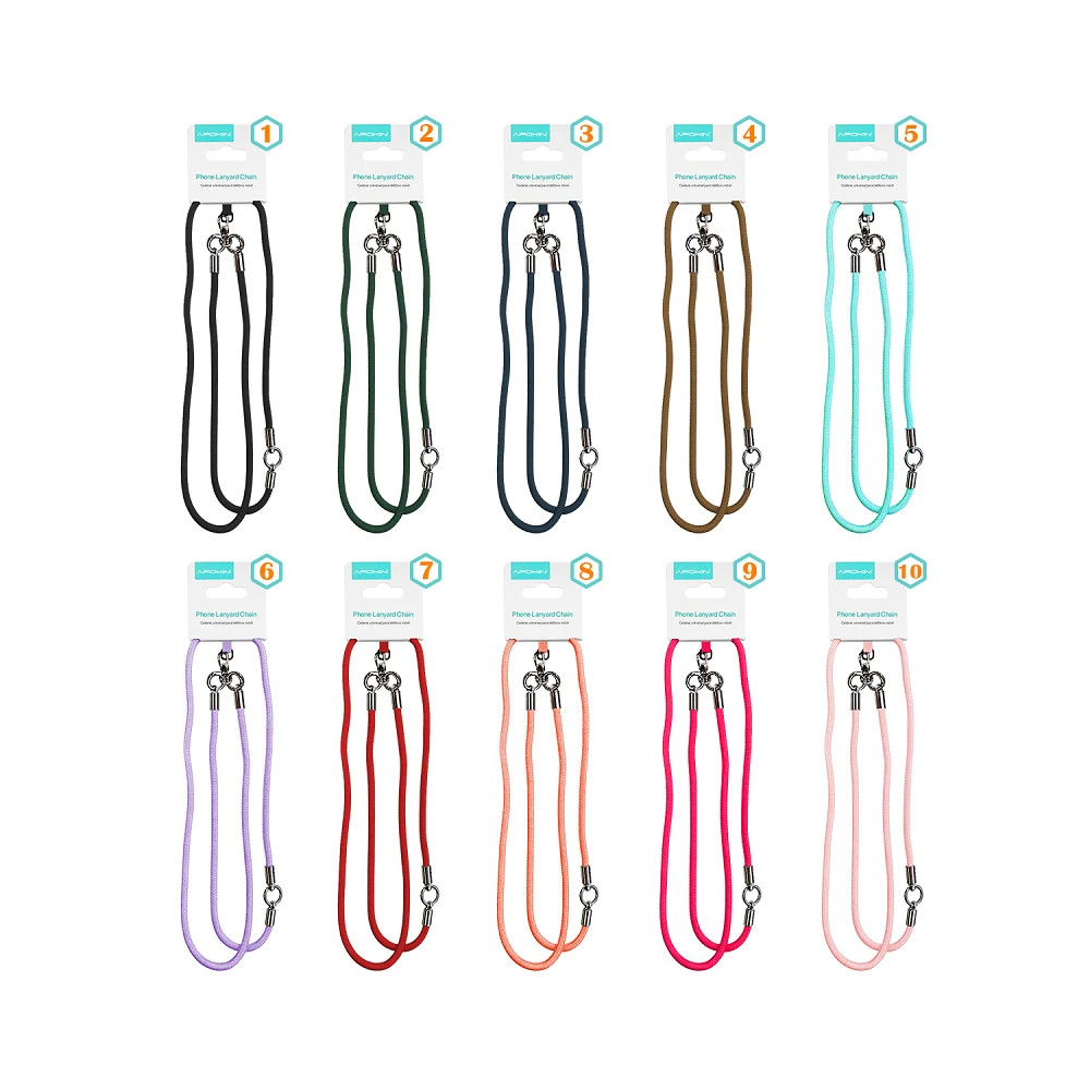 Cabo longo com adaptador para pendurar telemóvel - Rosa