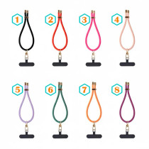 Pulseira de Silicone com Adaptador para Pendurar Telemóvel - Rosa