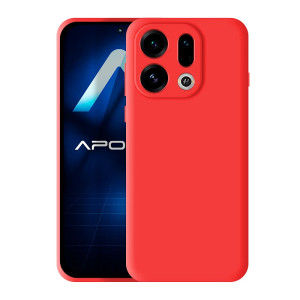 Capa Silicone Macio Oppo Find X9 - Vermelho