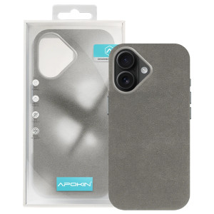 Capa em Pele Alcântara para iPhone 17 - Azul