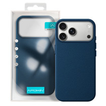 Capa em pele para iPhone 17 Pro Max - Azul