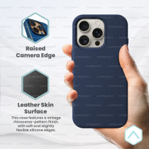 Capa em pele para iPhone 17 - Castanho