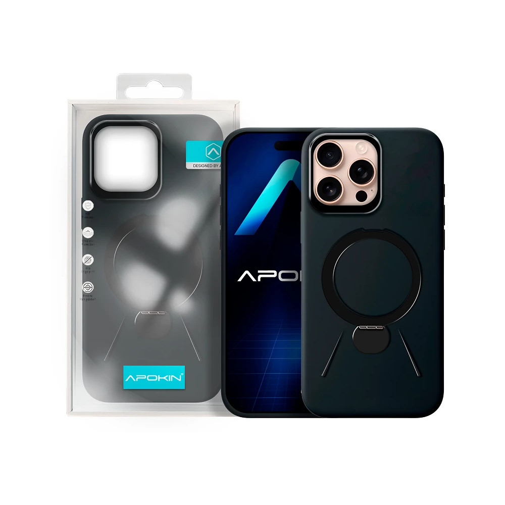 Capa Rock com Anel e Suporte para iPhone 16 Pro