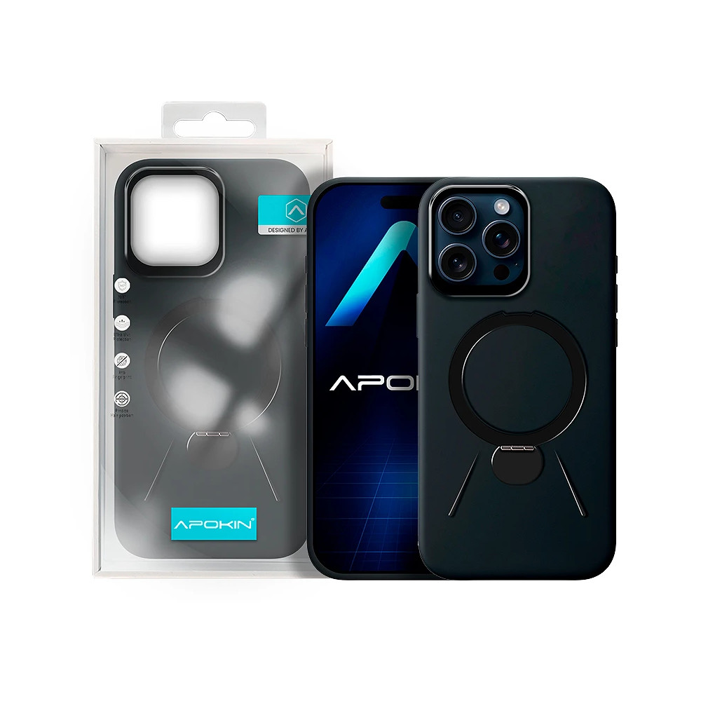 Capa Rock com Anel e Suporte para iPhone 15 Pro