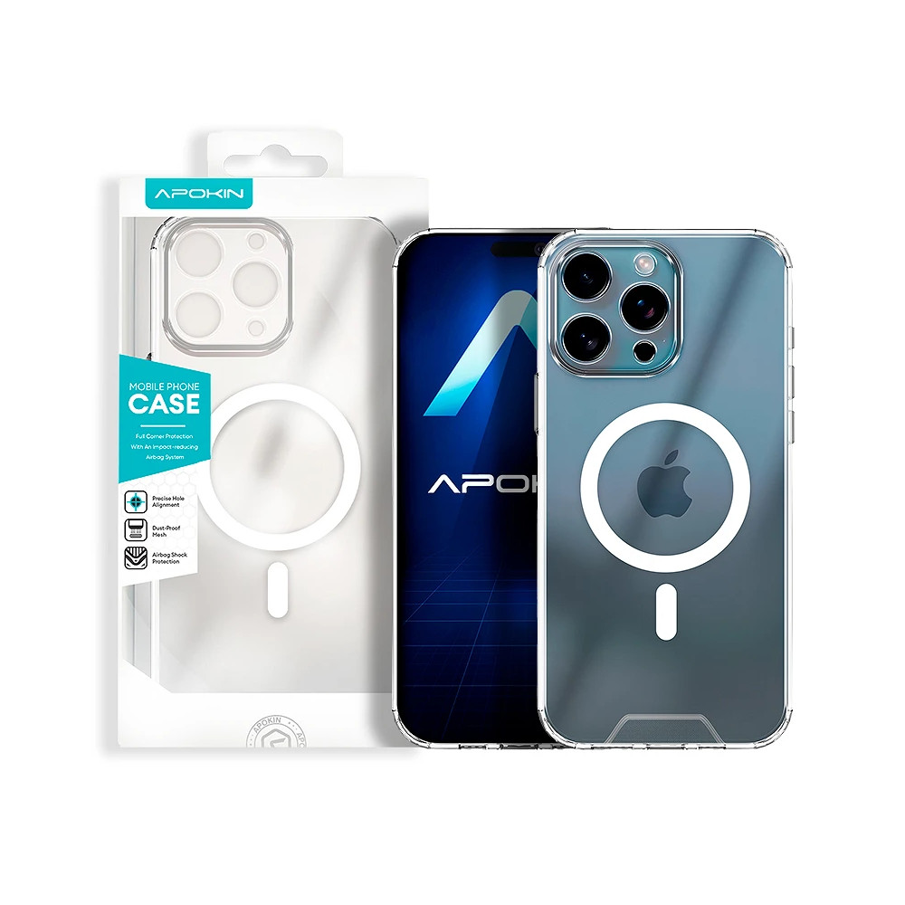 Capa Transparente com Magsafe Clear 3D para iPhone 15 Pro