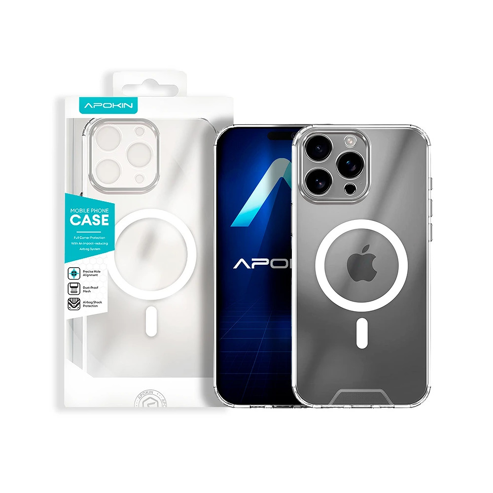 Capa Transparente com Magsafe Clear 3D para iPhone 16 Pro Max