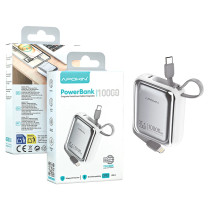 Power Bank Portátil Tipo-C + Lightning 10.000mAh Blanco P032