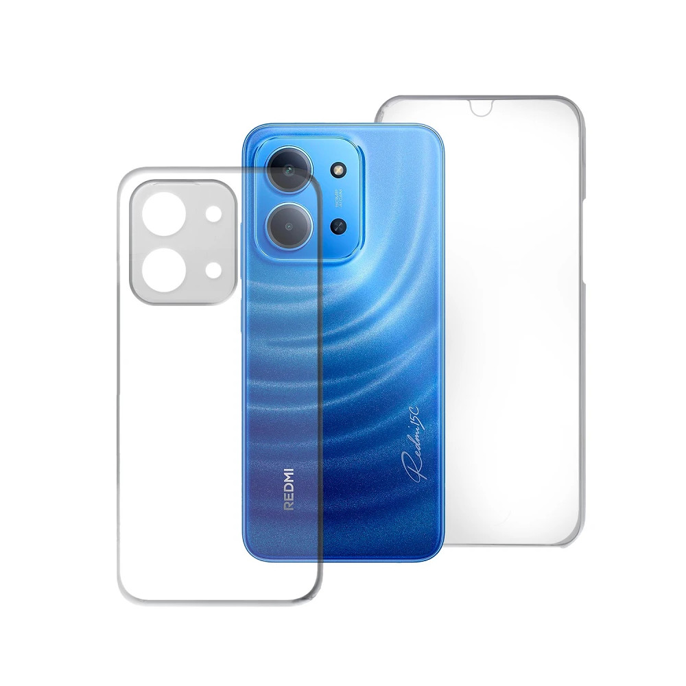 Capa Dupla Xiaomi Redmi 15 171mm Silicone Transparente Frontal e Traseira