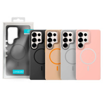 Capa Silicone Premium com Magsafe e Suporte Samsung Galaxy S23 Ultra - Lilás