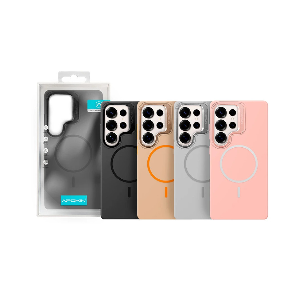 Capa Silicone Premium com Magsafe e Suporte Samsung Galaxy S23 Ultra - Lilás