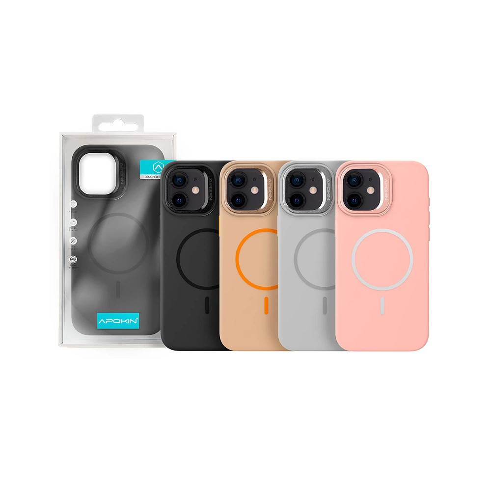 Capa de Silicone Premium com Magsafe e Suporte para iPhone 11 - Rosa