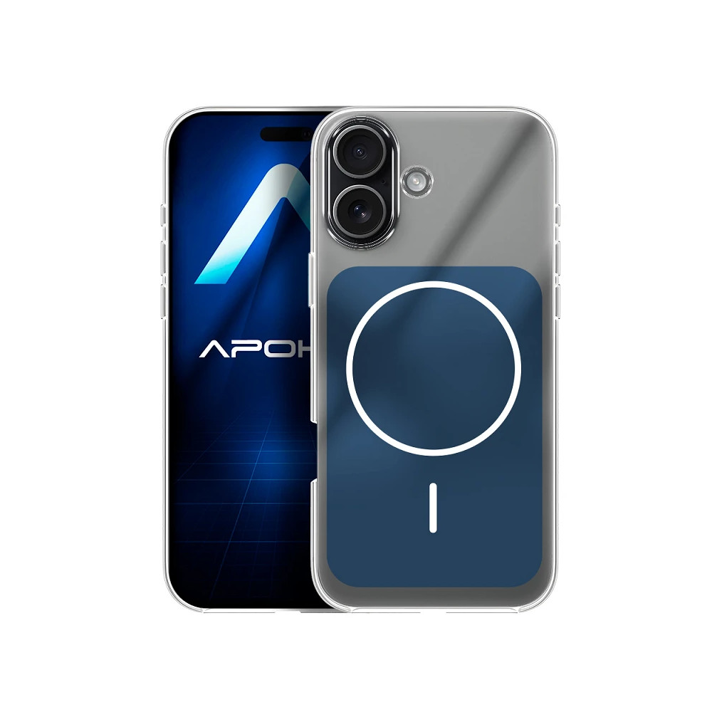 Capa Acrílica Premium com Magsafe para iPhone 16 - Azul