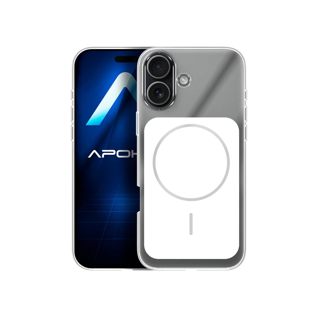 Capa Acrílica Premium com Magsafe para iPhone 16 - Cinzento