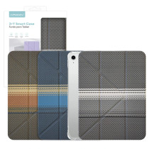 Capa Smart Cover Carbono iPad 10 10.9 2022/11 2025 A16 11 - Cinzento