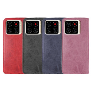 Capa Tapa com Porta-cartões ZTE A56 Polipiel - Vermelho