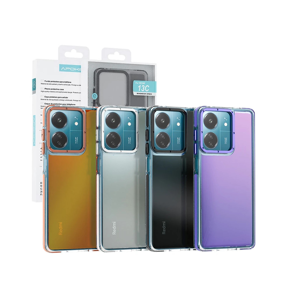 Capa Camaleão Apokin Xiaomi Redmi Note 15 4G/5G - Cinzento