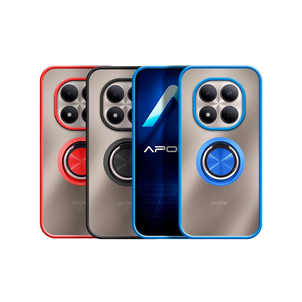 Capa Gel Xiaomi Redmi Note 15 4g/5g Iman com suporte Smoked - Cinzento