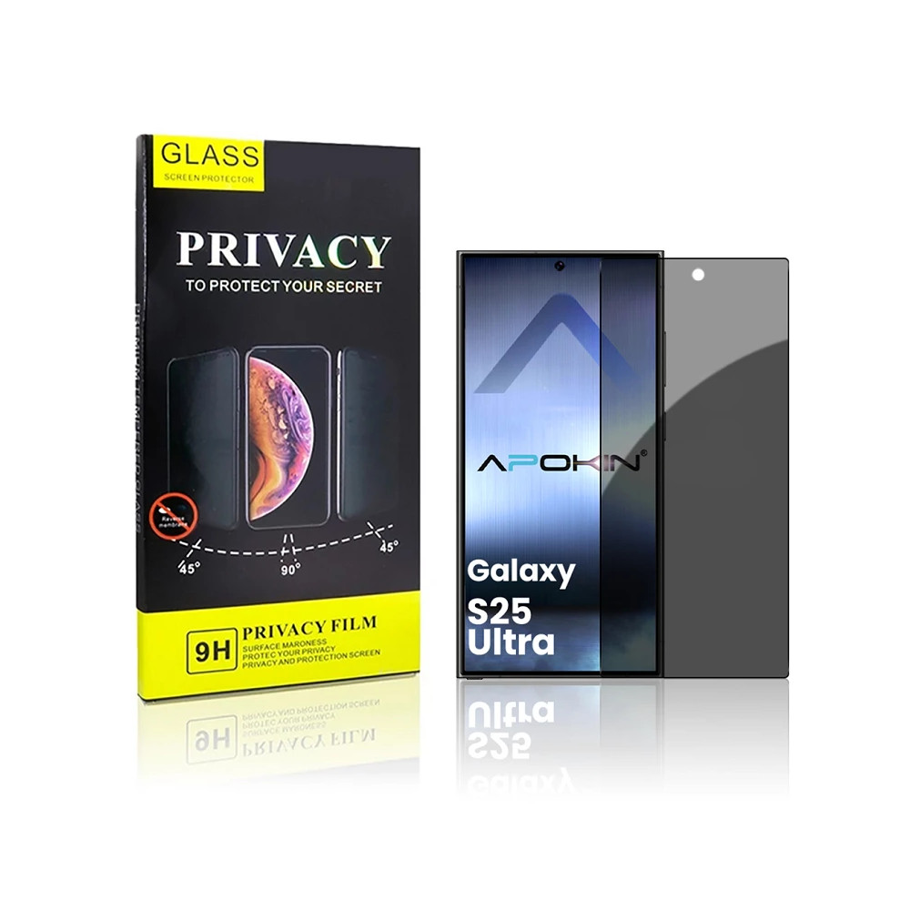 Vidro temperado de privacidade Protetor de Ecrã 5D Curvo para Samsung S26 Ultra