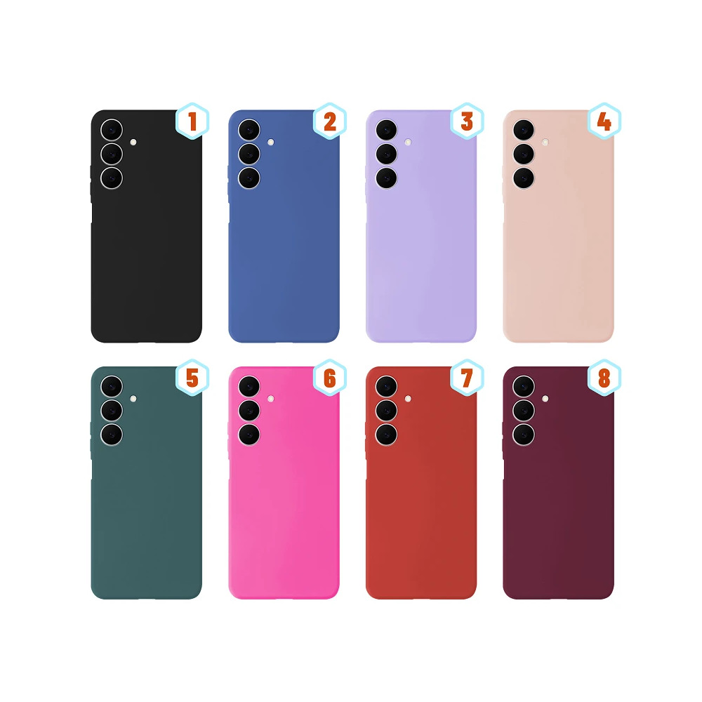 Capa de Silicone Líquida com Efeito Pele para Samsung Galaxy A37 disponível em - Vermelho.