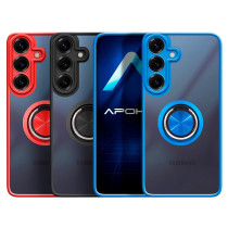 Capa Gel Samsung Galaxy S26 Ultra Magnética com suporte Fumê - Vermelho