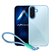 Capa de Silicone com Alça Samsung A37 - Azul