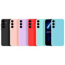 Capa Silicone Macio Samsung S26 - Vermelho