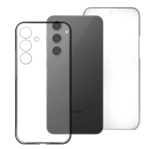 Capa Dupla Samsung Galaxy S26 Ultra em Silicone Transparente Frente e Verso